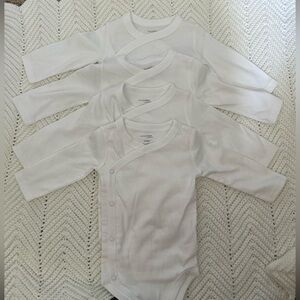 Carter’s White Long Sleeve Bodysuits